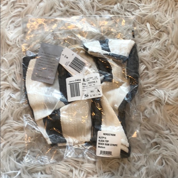 NEW • L*Space • Alicia Striped Top Black White - Picture 7 of 8